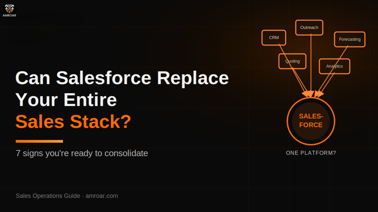 Can Salesforce Replace Your Entire Sales Stack? 7 Signs You're Ready to Consolidate